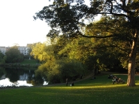 Genieten van de zon in het Ã˜rstedsparken