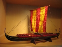 Viking schip model (Roskilde viking museum)