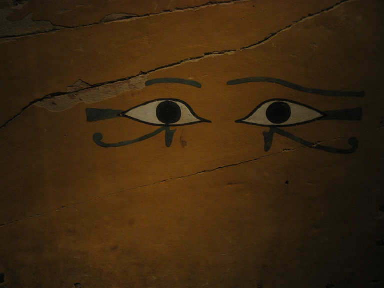 Carlsberg Glyptotek - detail van een houten sarcofaag