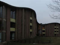 woonblok in de omgeving
