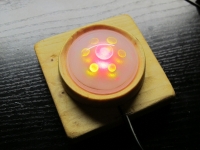 Diffuse cap seals off the LEDs