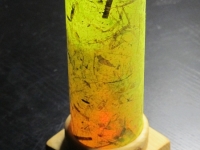 finished, with a handmade paper tube